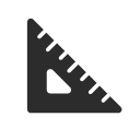 Triangular ruler Icon