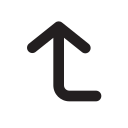 corner-left-up-outli Icon