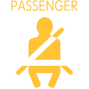 Front seat belt indicator Icon