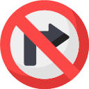 042-no-turn-right Icon