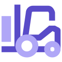 Forklift, handling, engineering vehicle Icon
