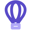 Hot air balloon, travel Icon
