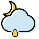 Weather icon showers night Icon