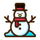 Linear snowman Icon