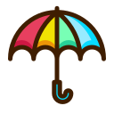 Linear umbrella Icon