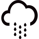 D23 - moderate rain to heavy rain Icon