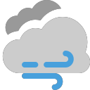 grey-clouds wind Icon