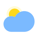 Sunny to cloudy (day) Icon