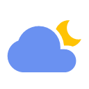cloudy-sunny-night Icon