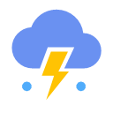 thund-shower-hail Icon