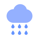 Moderate rain - heavy rain Icon