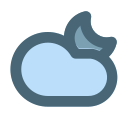 Cloudy-Moon Icon