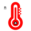 Weather - hot (high temperature) Icon