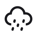 Moderate rain to heavy rain Icon