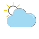 Weather - cloudy blue Icon