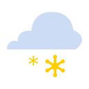 Light snow - moderate snow Icon