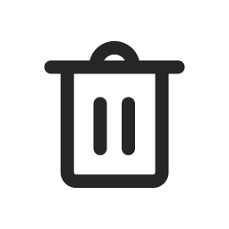 Line drawing - trash can Vector Icons free download in SVG, PNG Format