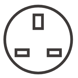 British socket plug Vector Icons free download in SVG, PNG Format