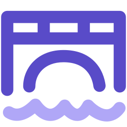 Highway Bridge Vector Icons free download in SVG, PNG Format