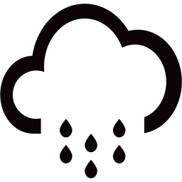 Moderate rain Vector Icons free download in SVG, PNG Format