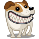 dog russel grin Icon