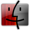 Finder red gray Icon