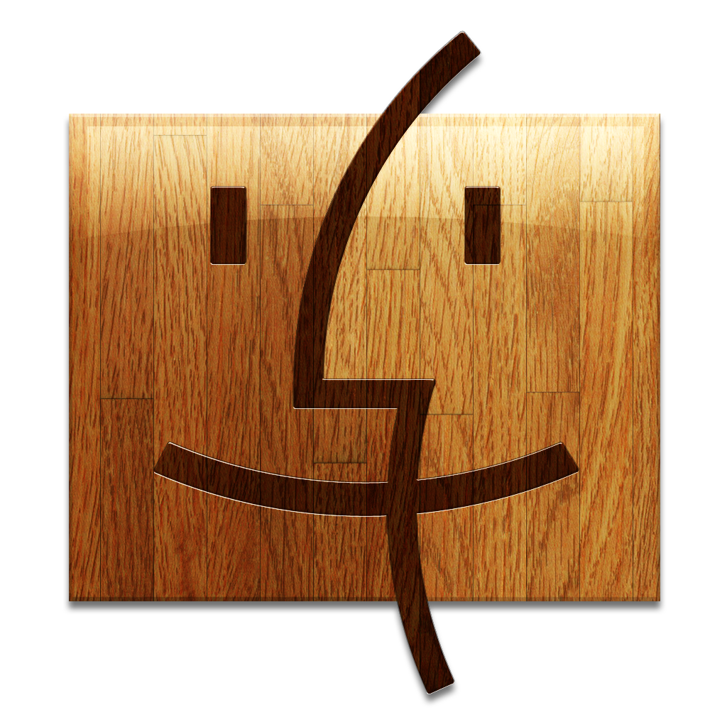 Wooden Finder Icon
