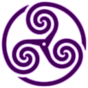 Purple Wheeled Triskelion 1 Icon
