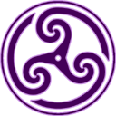 Purple Wheeled Triskelion 2 Icon