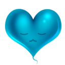 Blue heart Icon