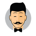 Male Avatar Bow Tie Icon