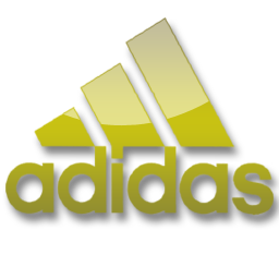 yellow adidas logo