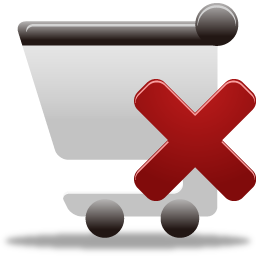 Shopping cart remove Icon