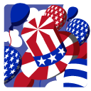 Independence Day 5 Hat Balloons Icon