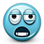 Emoticon Crazy Overworked Paranoid Tired Icon