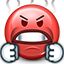 Emoticon Mad Red Boiling Icon