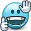 Emoticon Thumbs Supportive Icon