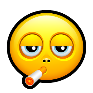 Smiley smoking Icon