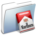Graphite Smooth Folder Marlboro Icon