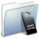 Graphite Stripped Folder Do not disturb Icon