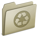 Lightbrown Recycling Icon