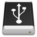 Drive Black USB Icon