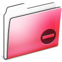Private Folder Red smooth Icon