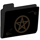 Pentacle Empty Folder (gold) Icon