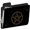 Pentacle Folder (gold) Icon