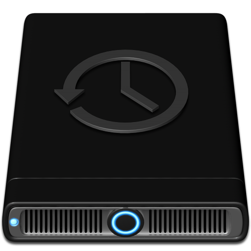 Blue Time Machine Icon