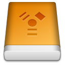 Orange FireWire Icon