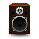 Speaker Red Wood Icon