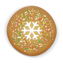 christmas cookie round Icon