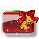 Christmas Folder Bells Stars Icon